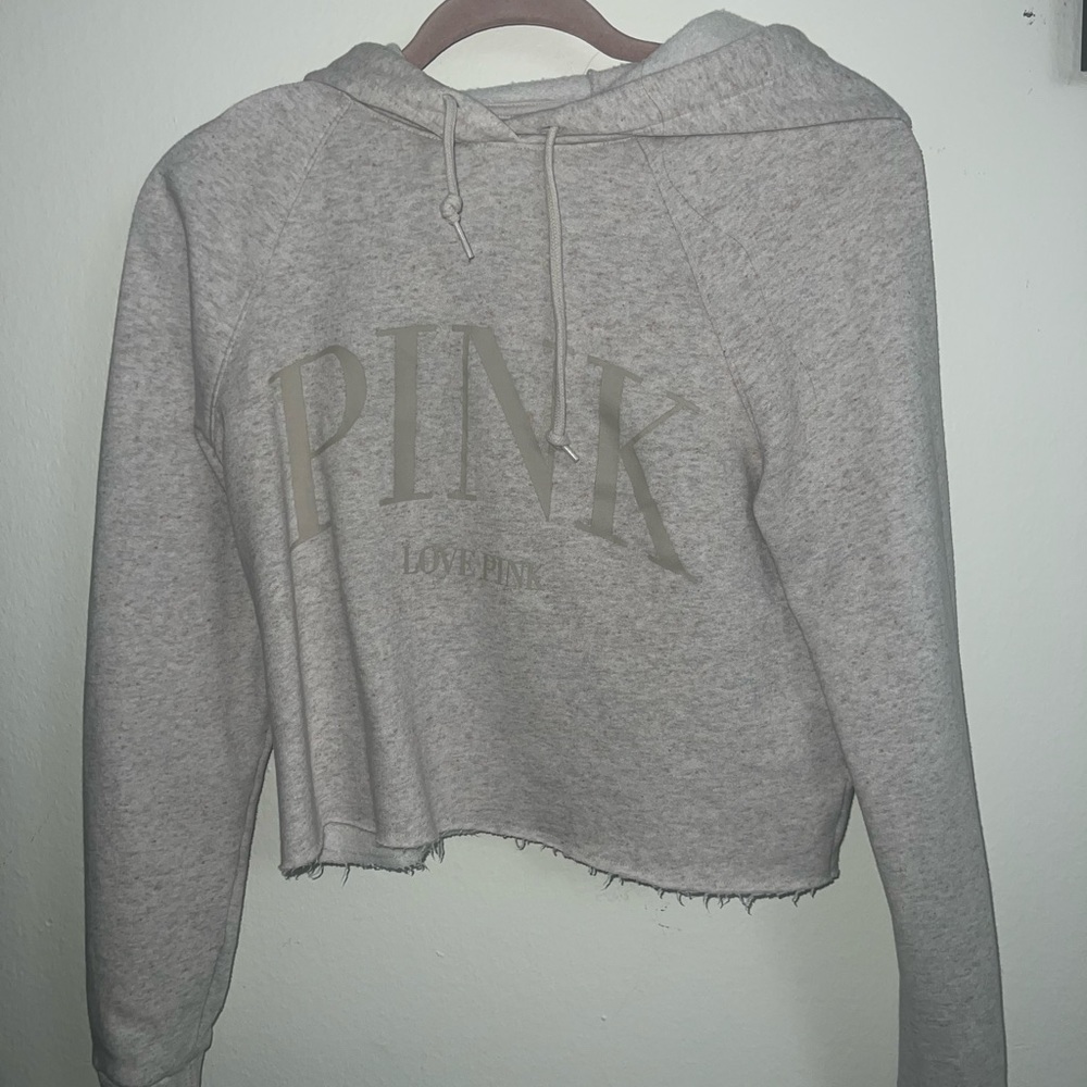 BRAND NEW W OUT TAGS VS PINK CROPPED HOODIE